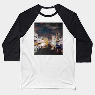 Melbourne at night Baseball T-Shirt